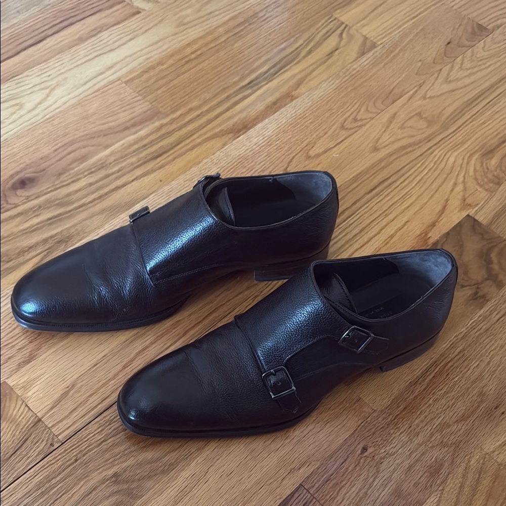 Men's dark brown Leather Dress Shoes